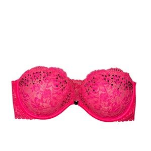 NWOT Victorias Sexret 34C Lace Strapless Bra